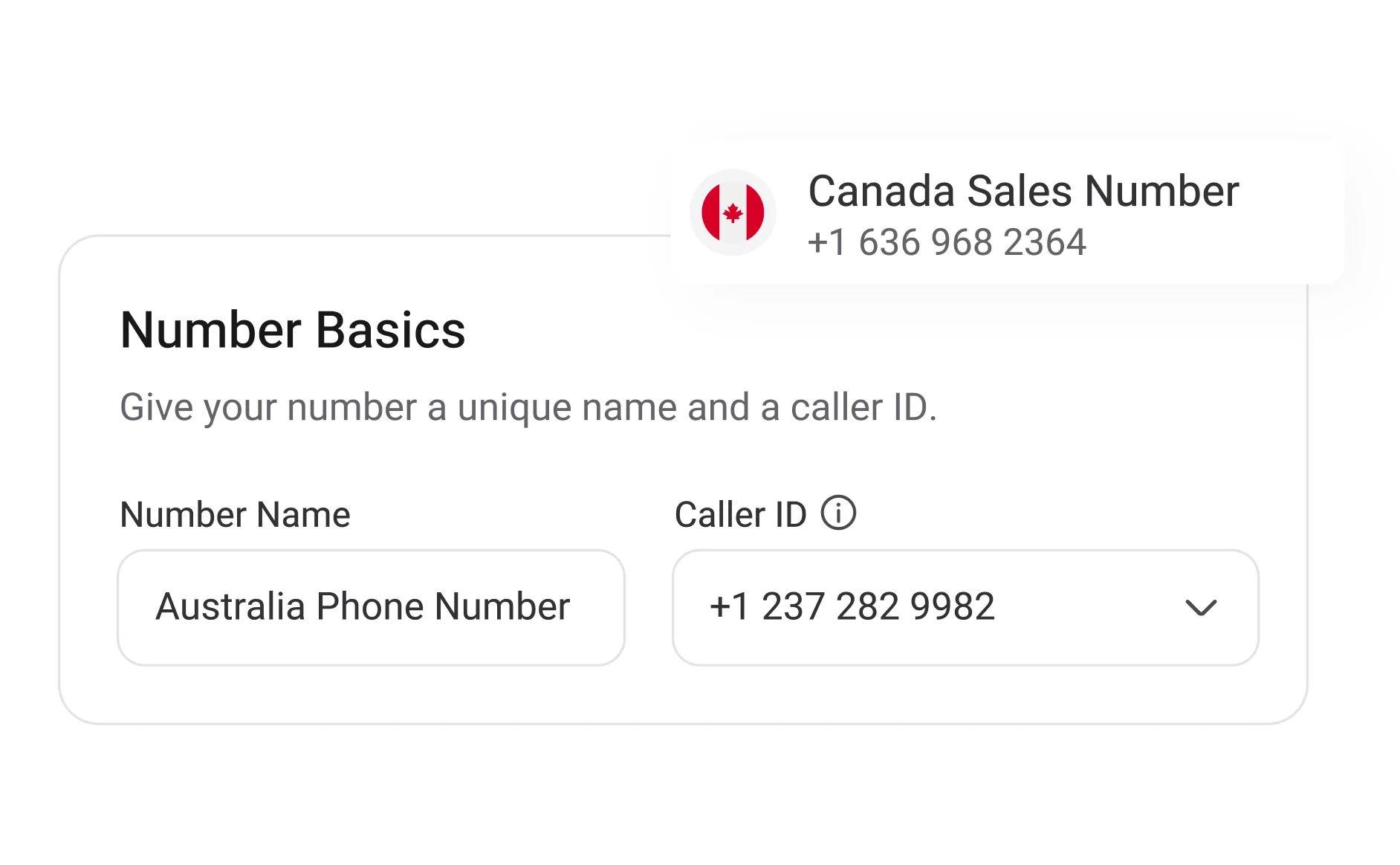 Custom caller ID