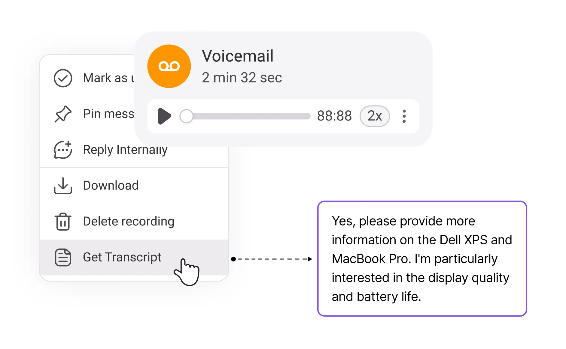 Voicemail Transcript